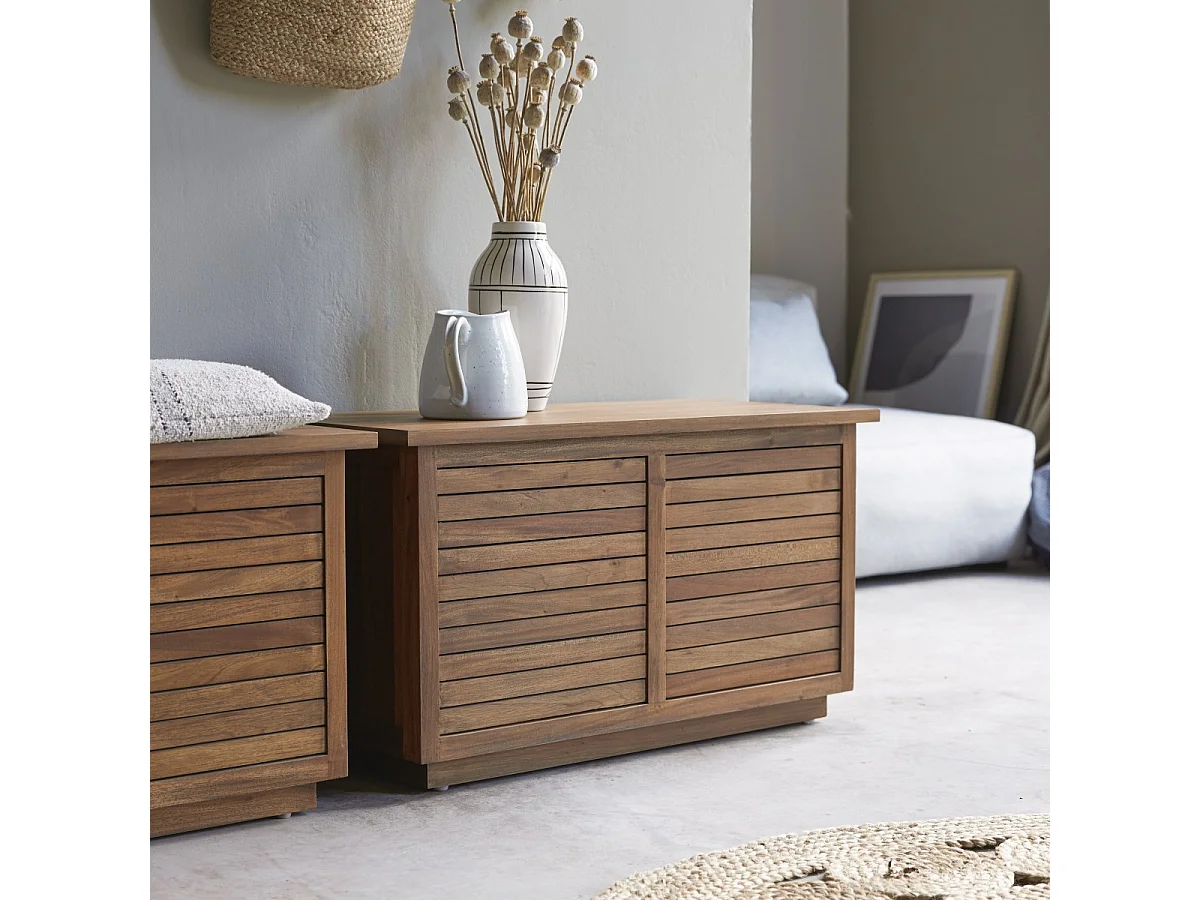 Truhe aus Akazienholz Loggia 80