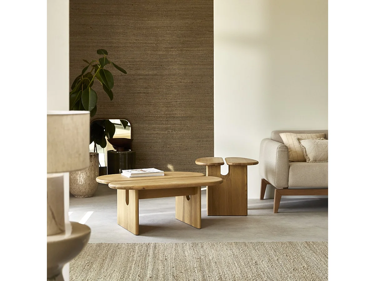 Tavolino in rovere massello