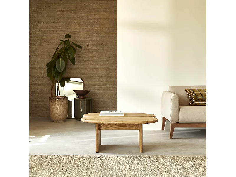 Tavolino in rovere massello