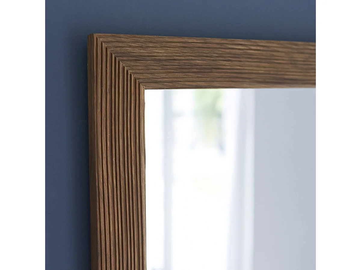 Specchio in legno di quercia massello 70x50 cm Karl