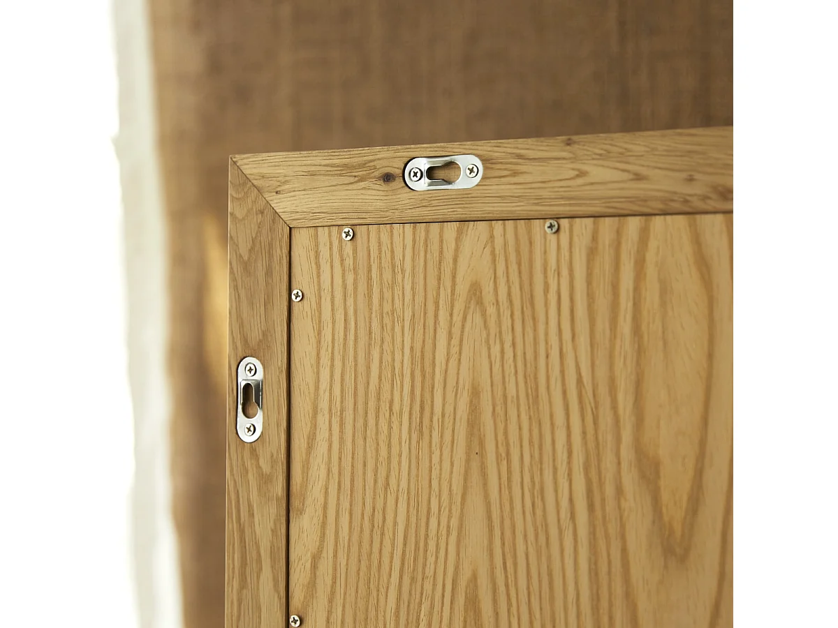 Spiegel Badezimmerspiegel Massivholz Eiche 70x50 cm