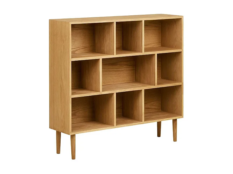Meuble de rangement 9 niches en chêne massif - KALLYS