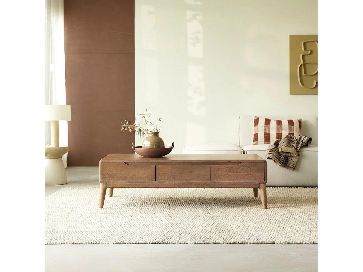 Couchtisch aus massivem Mangoholz Gabrielle