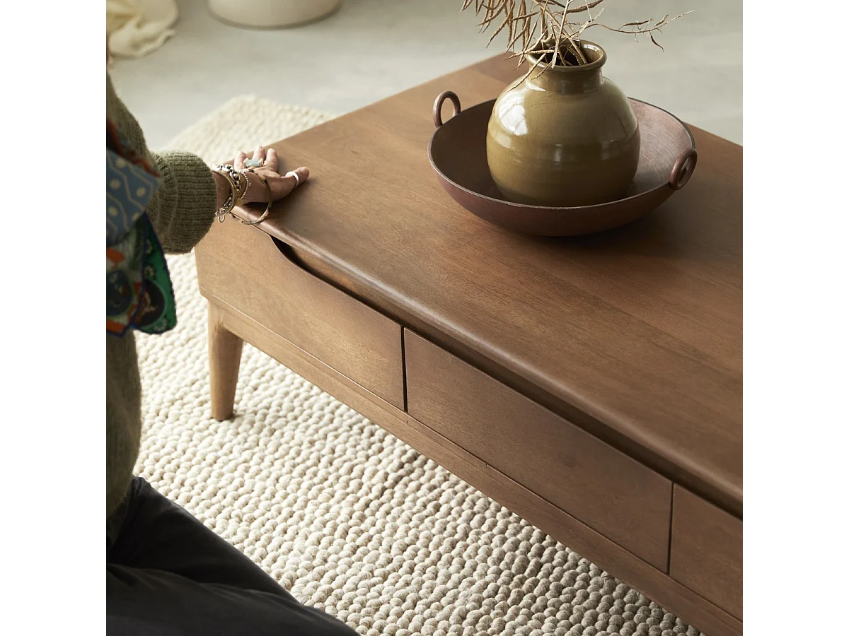 Couchtisch aus massivem Mangoholz Gabrielle