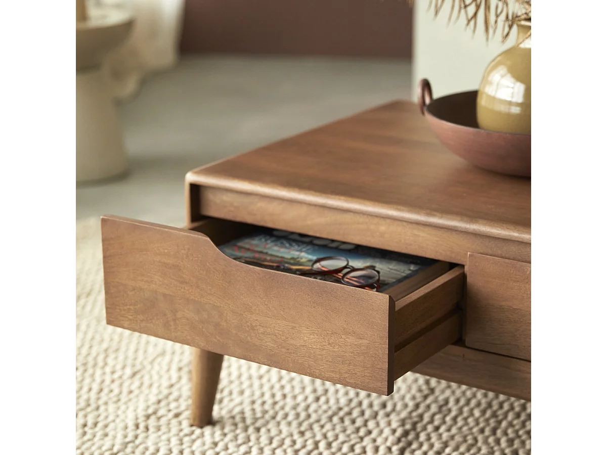 Couchtisch aus massivem Mangoholz Gabrielle