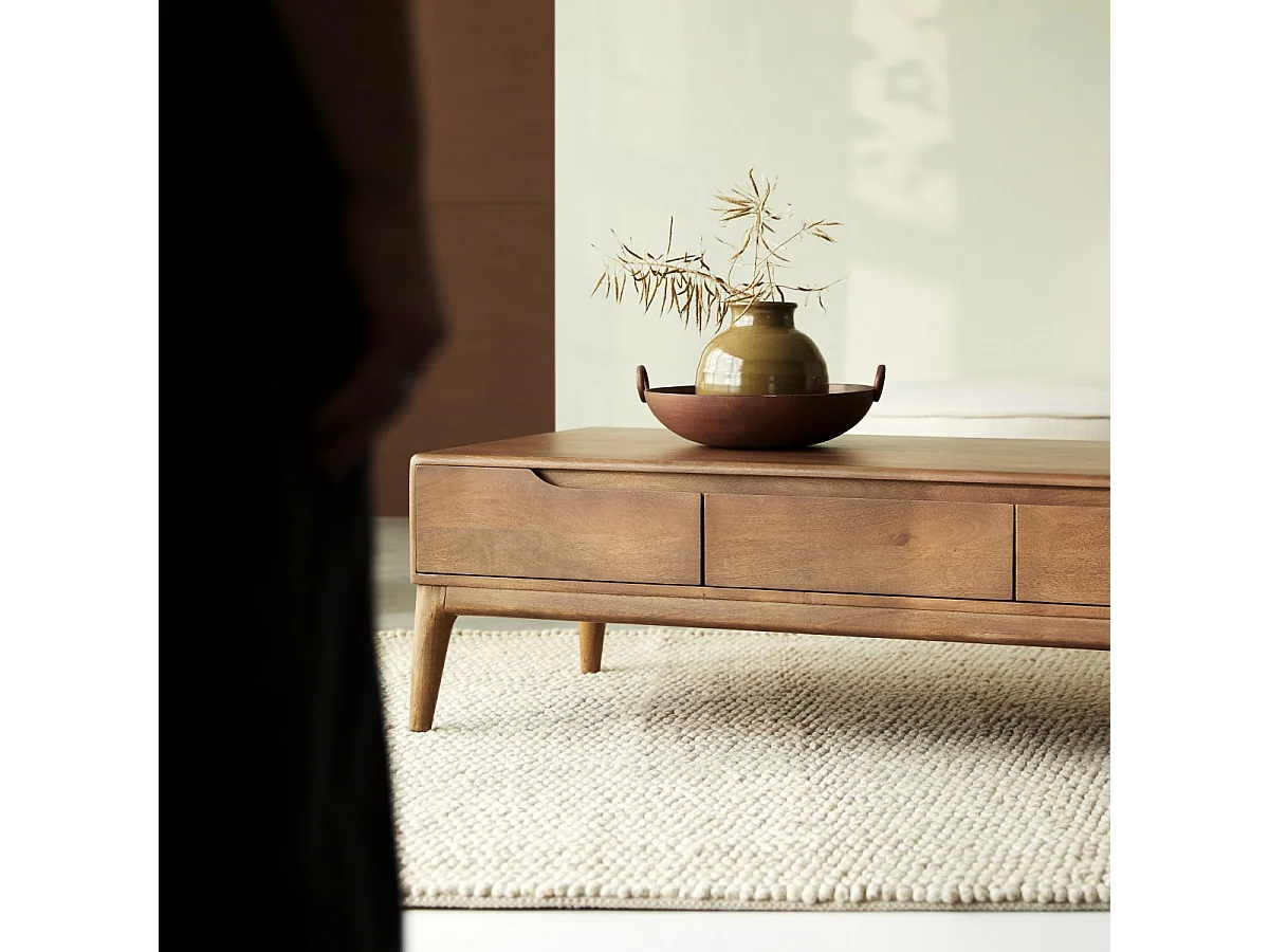 Couchtisch aus massivem Mangoholz Gabrielle