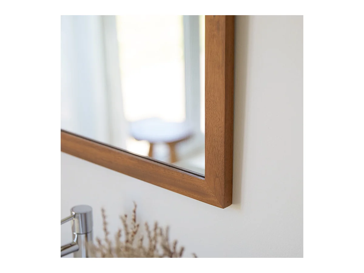 Specchio in legno di acacia 70x50 Loggia