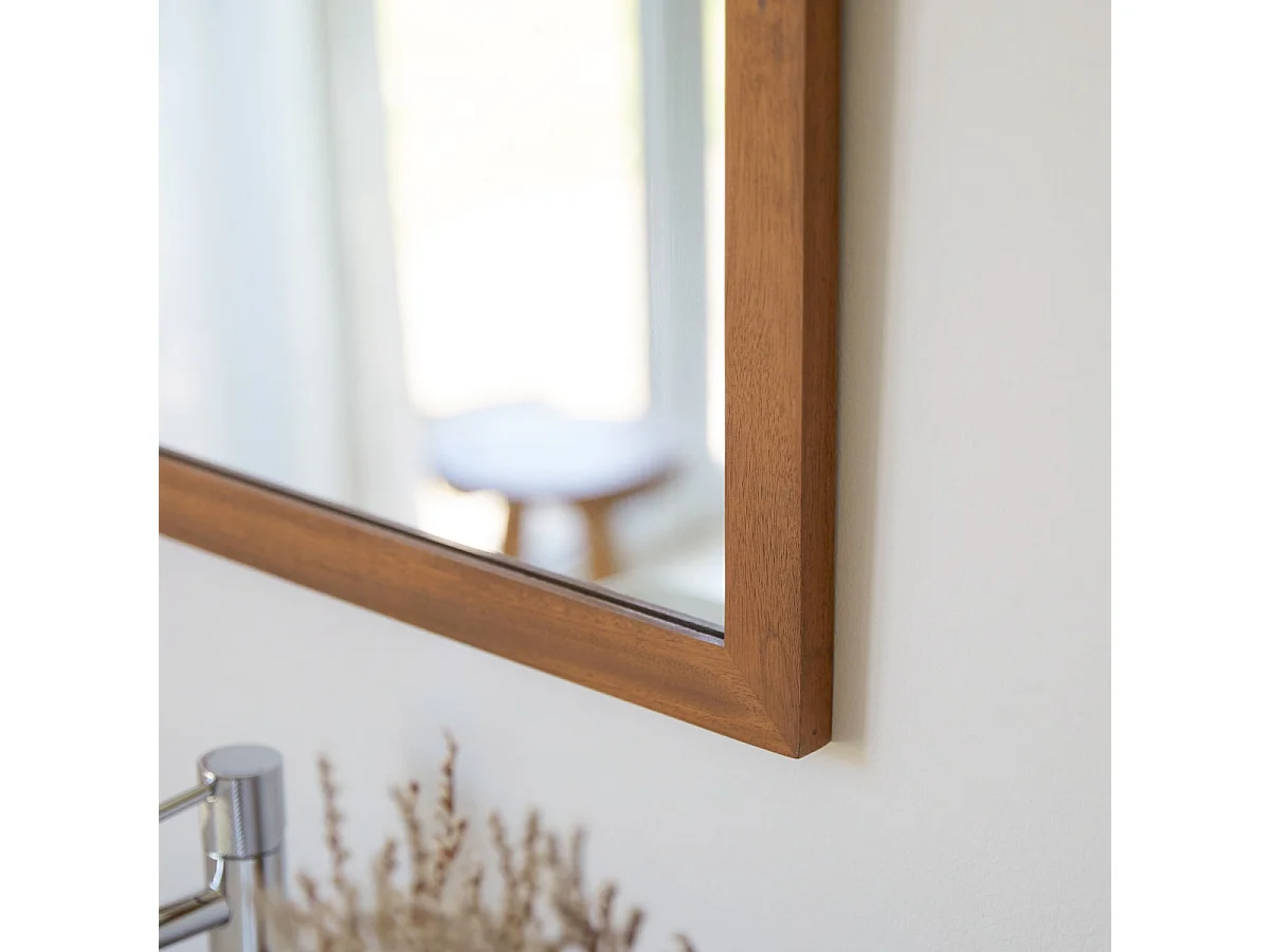 Spiegel Loggia aus Akazienholzrahmen 70x50 cm