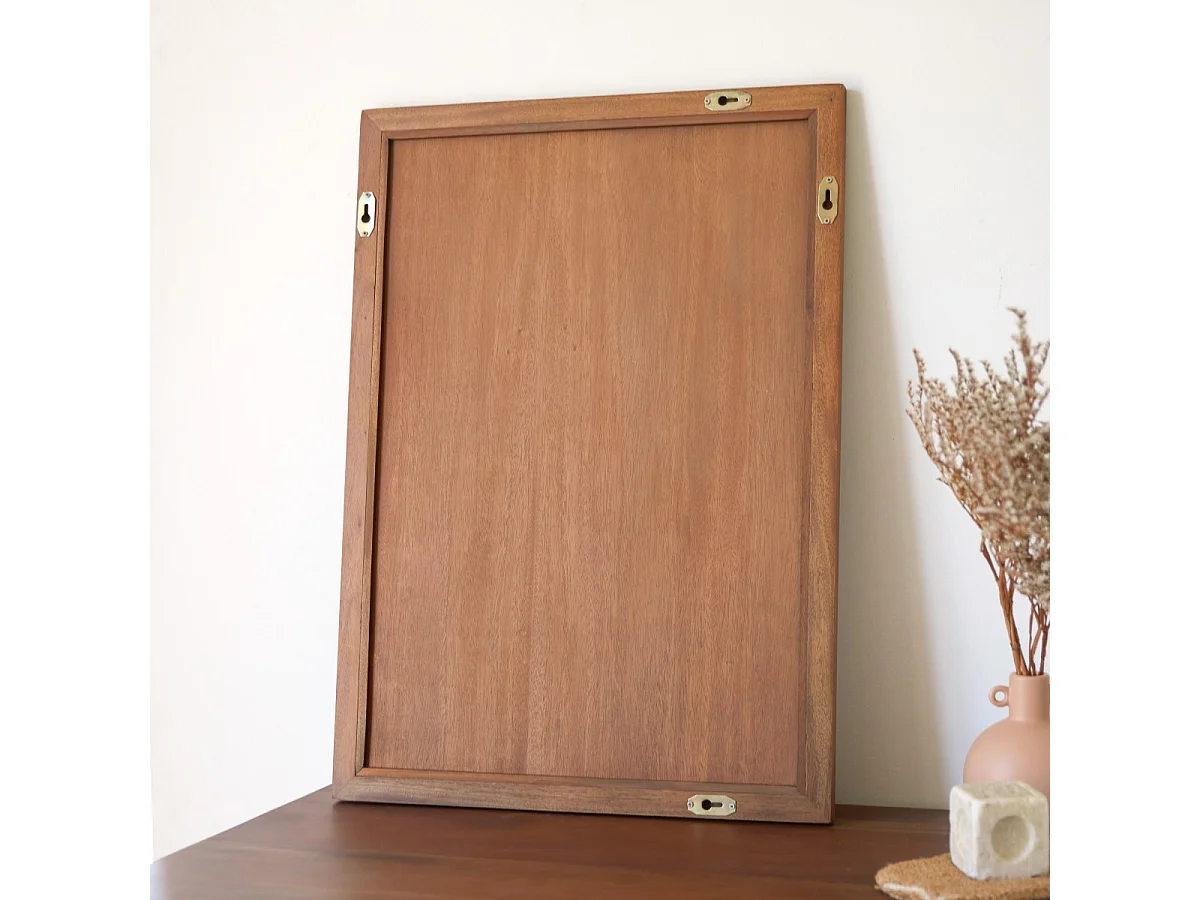 Spiegel Loggia aus Akazienholzrahmen 70x50 cm