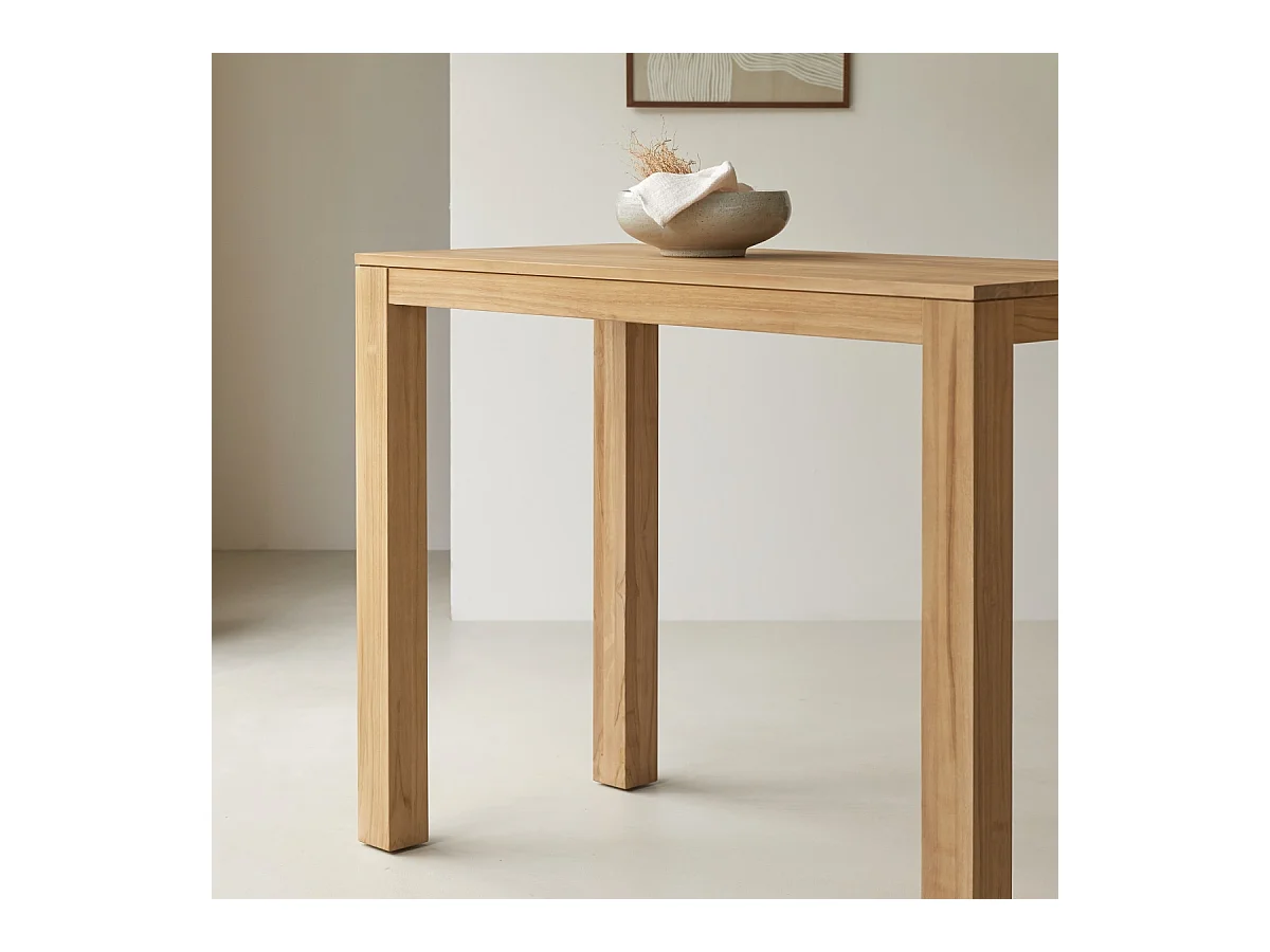 Bartisch Eden aus massivem Teakholz 120 x 60