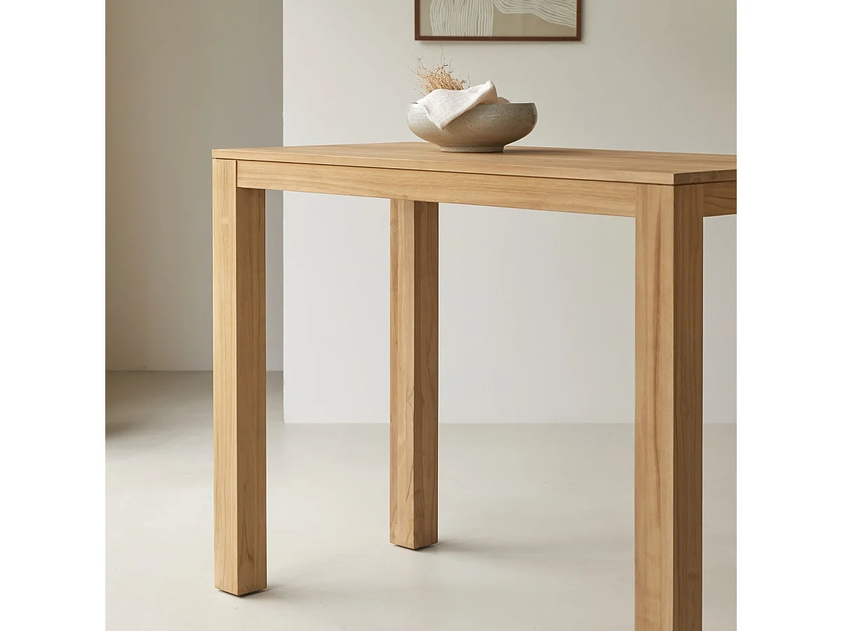 Bartisch Eden aus massivem Teakholz 120 x 60