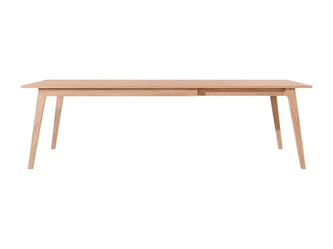 Ausziehtisch aus massivem Eichenholz 6-12 Pers. 260x91 Esmée