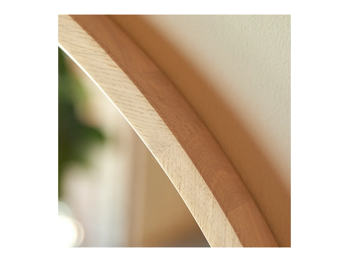 Specchio in legno di rovere massello 90x90 Fanie