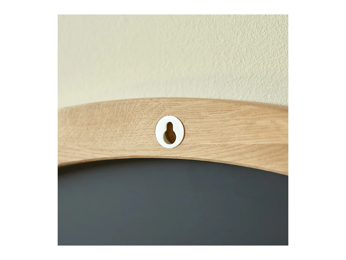 Specchio in legno di rovere massello 90x90 Fanie