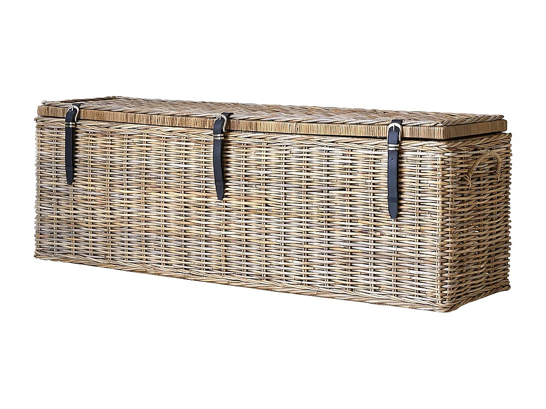 baule cesta cesto in rattan fibre vegetali naturale 150 cm