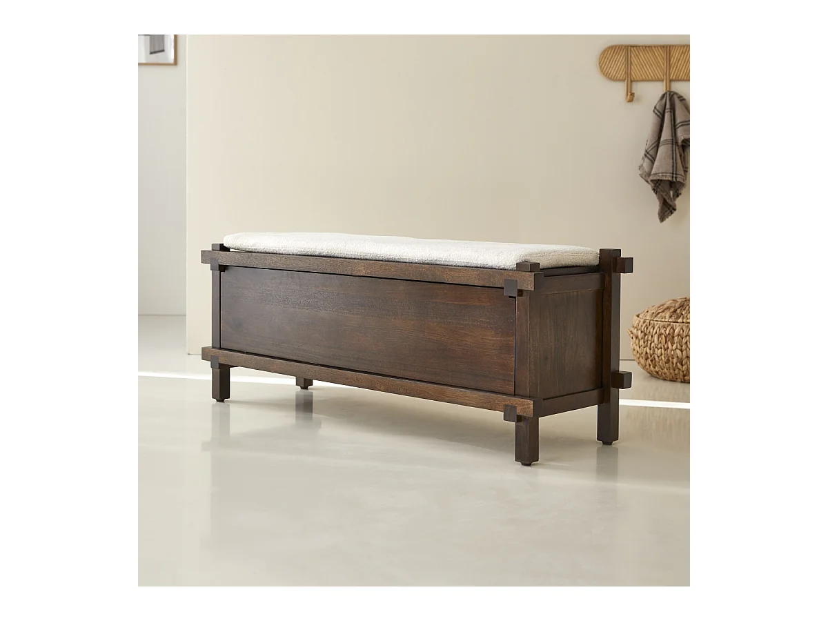 Meuble à chaussures en manguier massif Arko 120cm