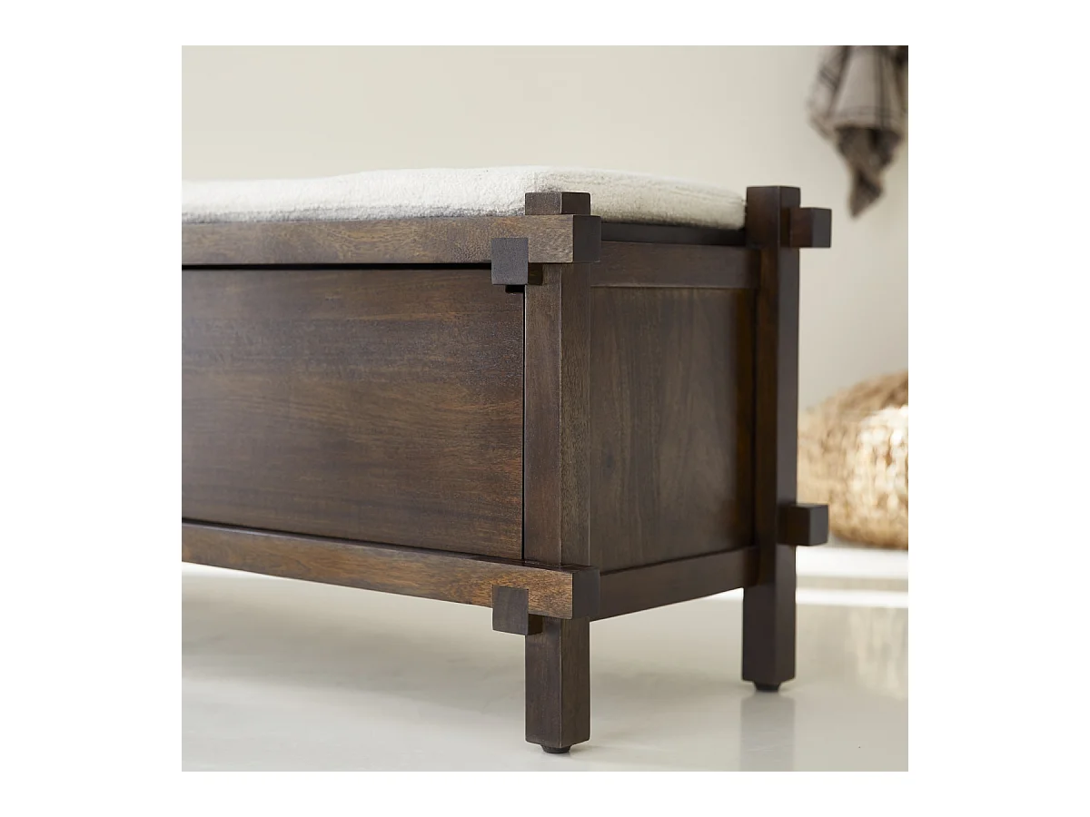 Meuble à chaussures en manguier massif Arko 120cm