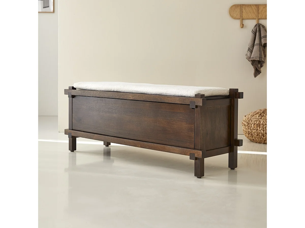 Meuble à chaussures en manguier massif Arko 120cm