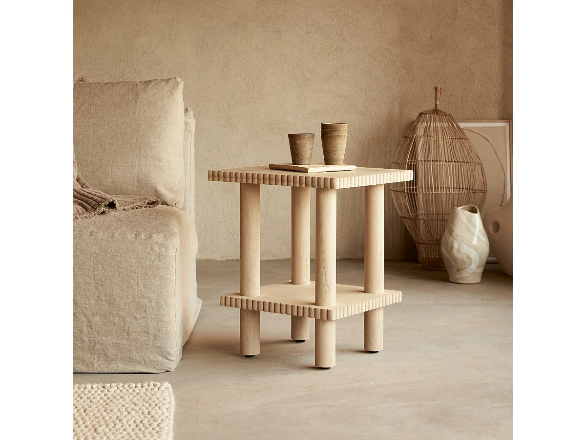 Bout de canapé en bois de mindi Mollie