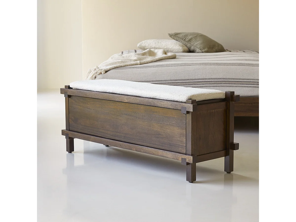 Bout de lit en manguier massif Arko 120