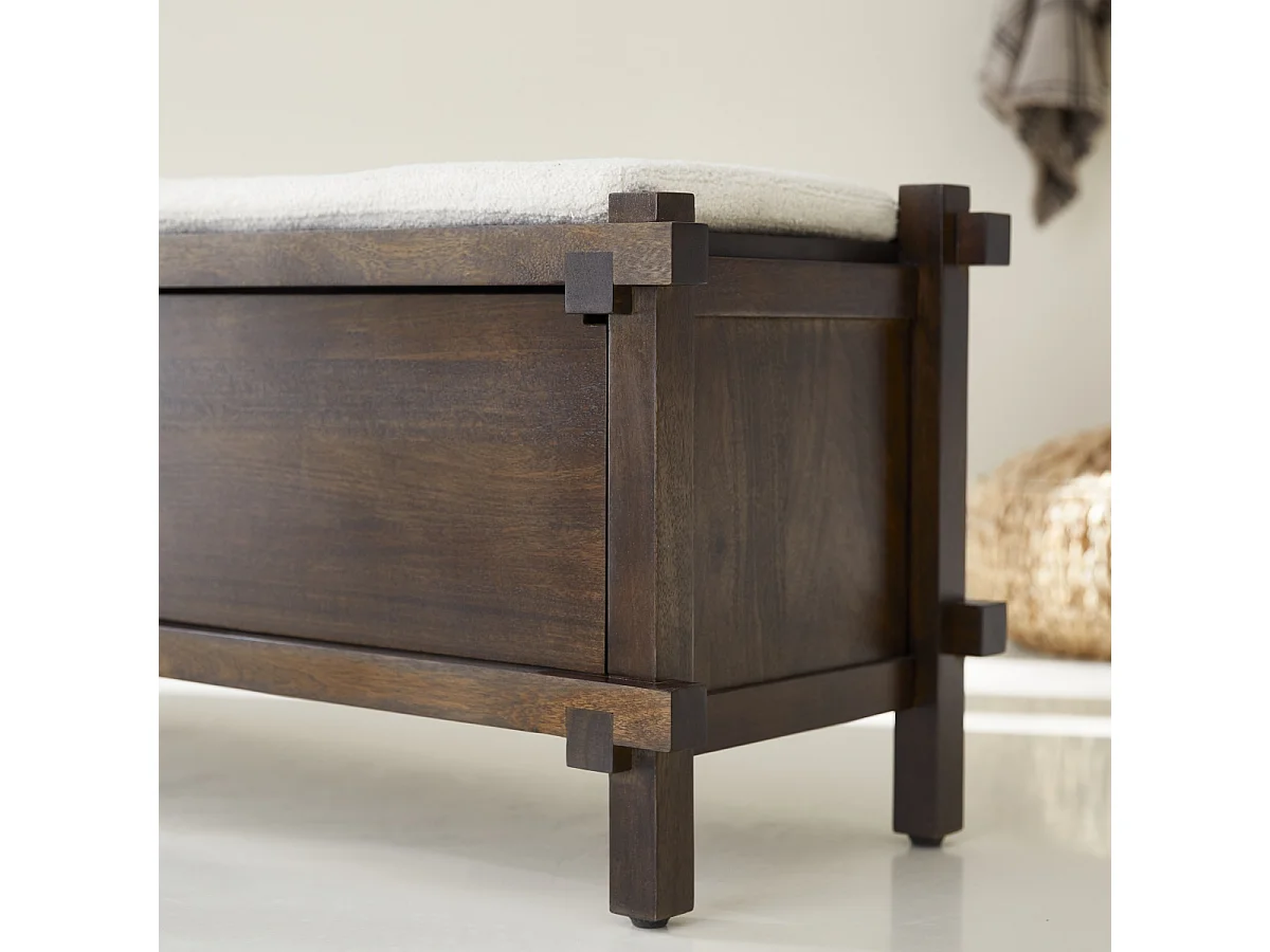 Bout de lit en manguier massif Arko 120