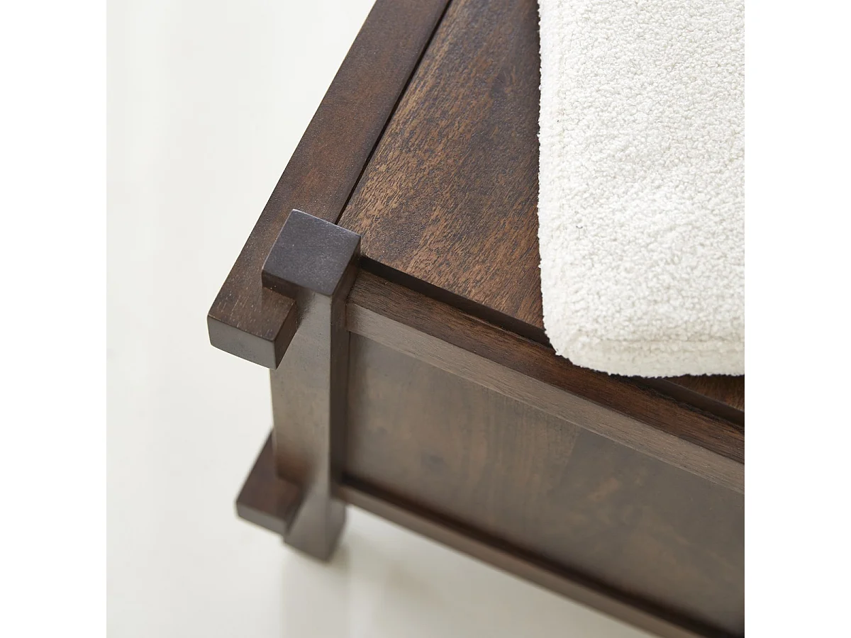 Bout de lit en manguier massif Arko 120