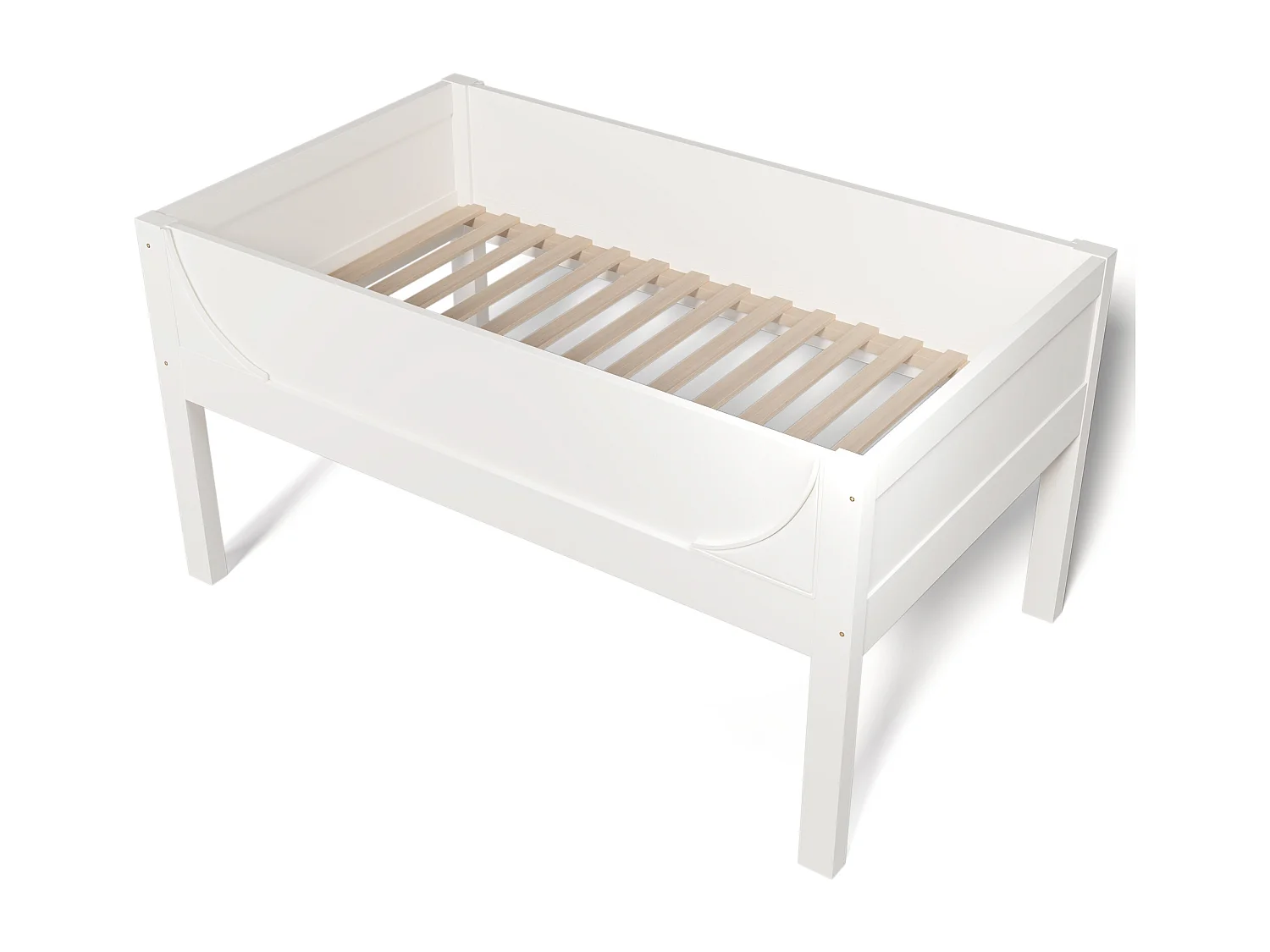 Lit superposé séparable 90x200 cm Lit enfant avec escalier et sommier à lattes, blanc - sans matelas