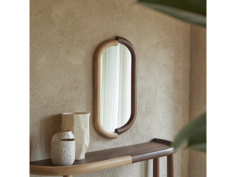 Specchio in rovere massello 72,5x40 cm Opéra