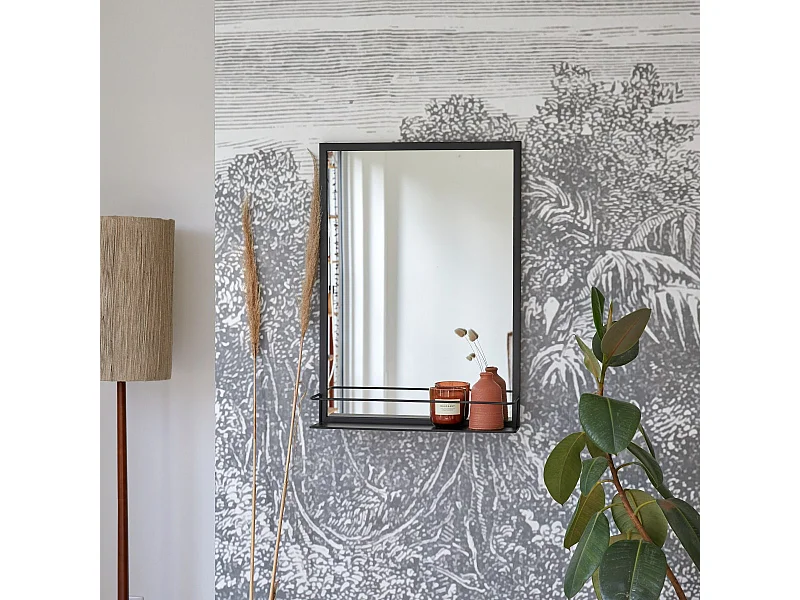 Miroir en métal 70x50 Lison industriel