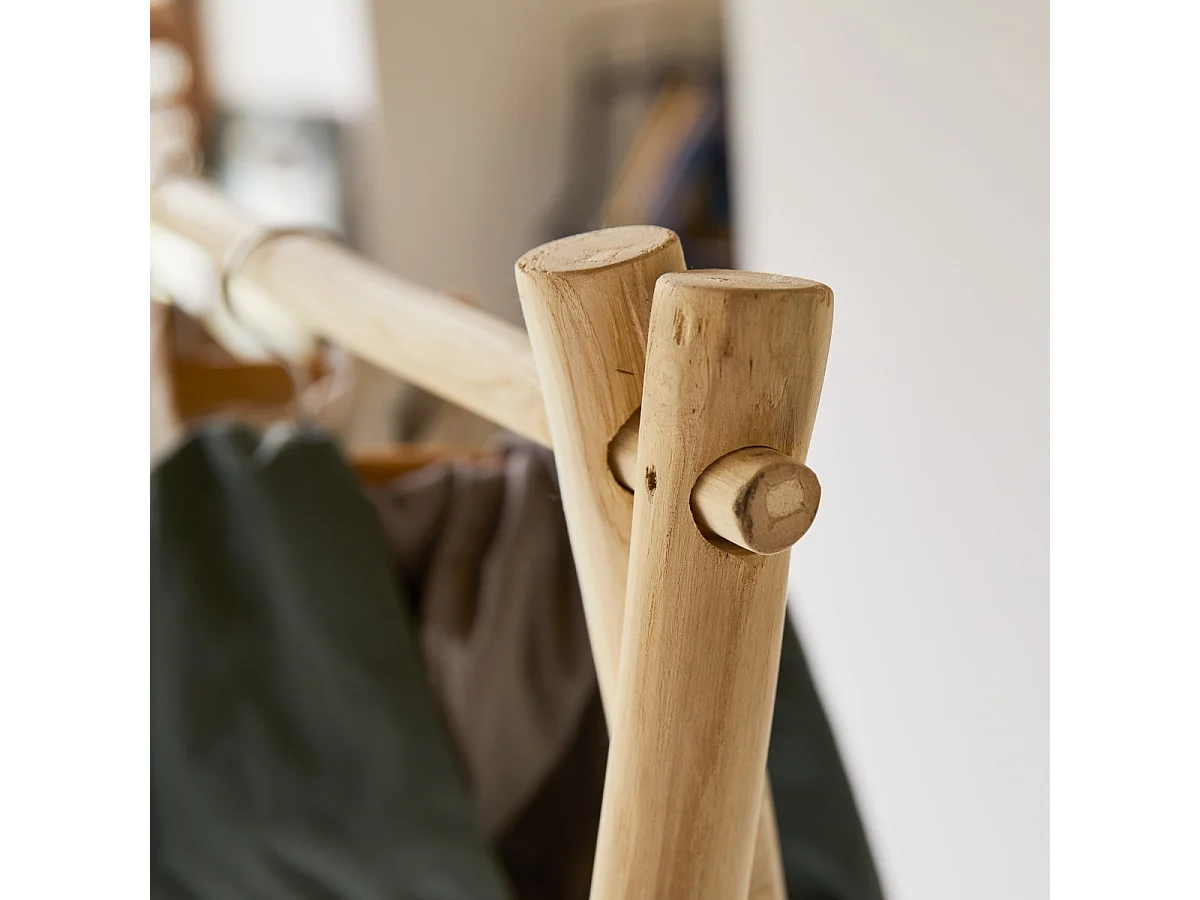 Kleiderständer Kilim aus Teakholz für Kinder 160