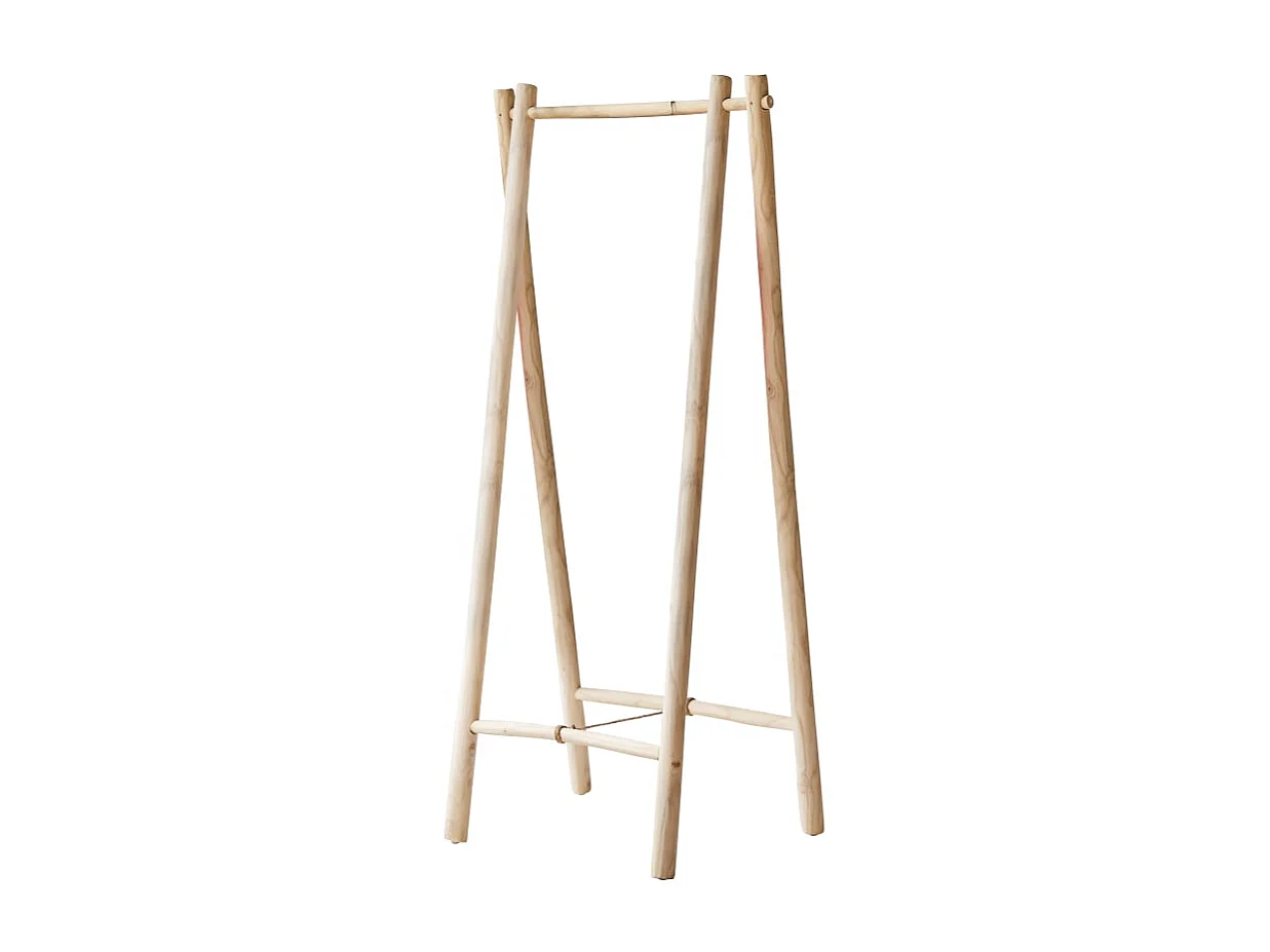 Einfacher Kleiderständer Kilim aus Teakholz für Kinder 160