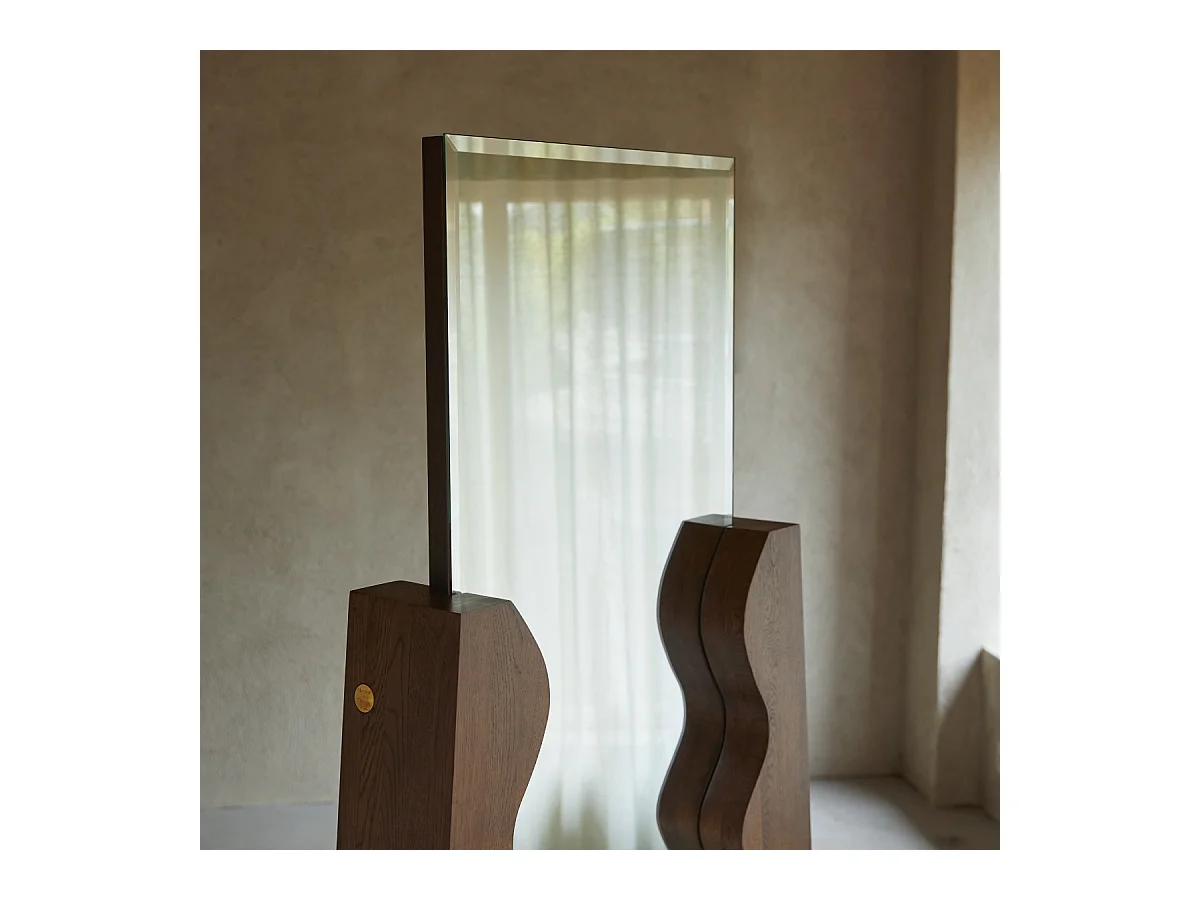 Miroir psyché en bois de chêne massif 175x94,5 cm Opéra