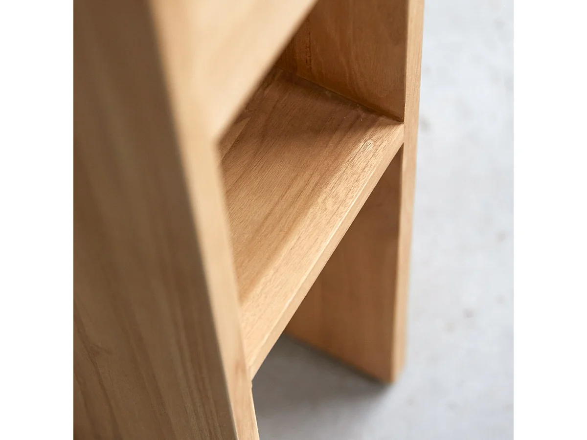 Bout de canapé en bois de teck massif Eden