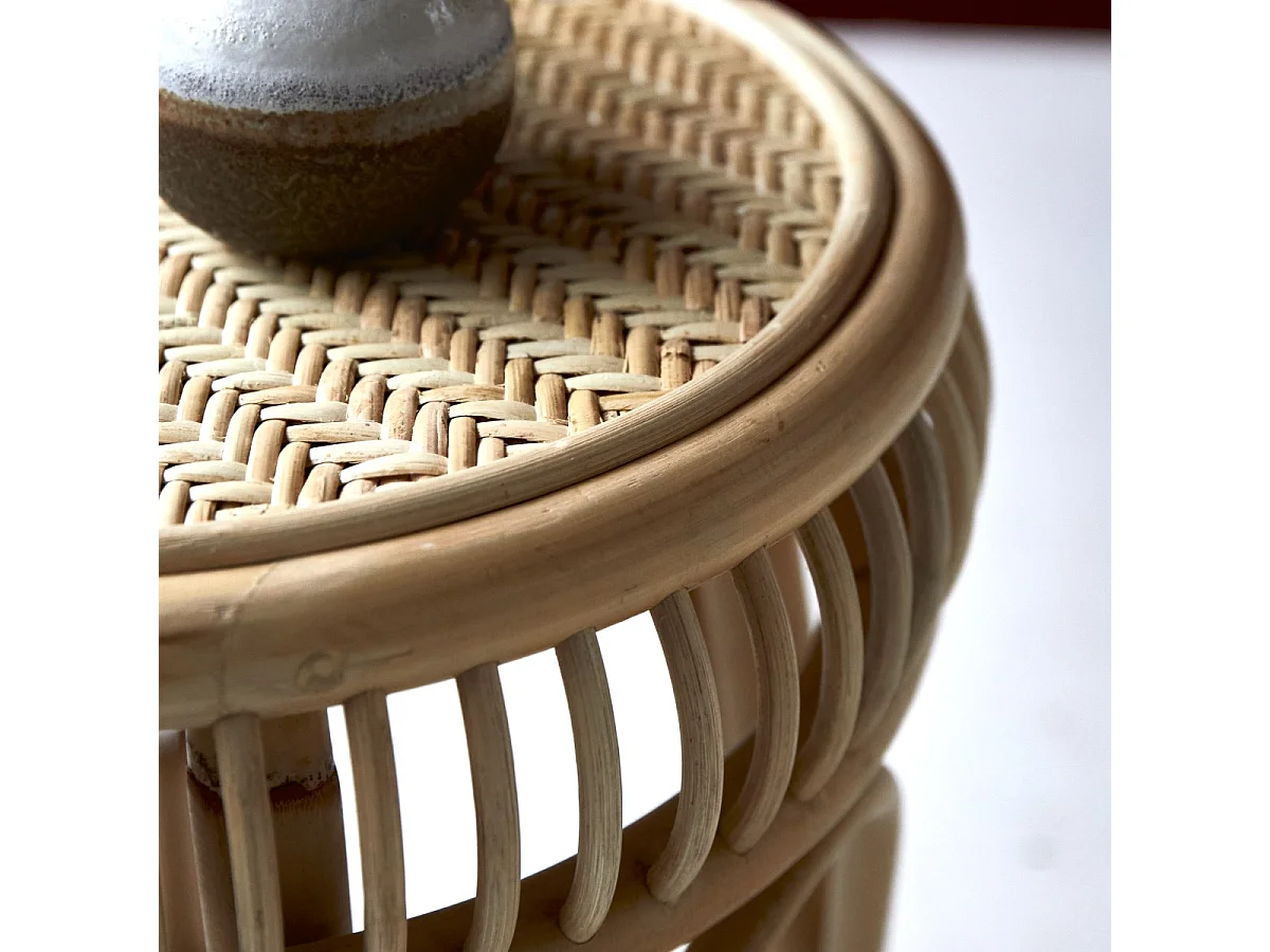 Beistelltisch aus Rattanstäben 40 Zita