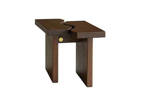 Sofaende aus Eichenholz