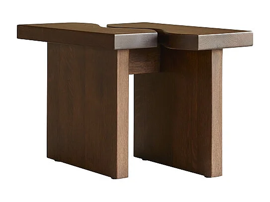 Sofaende aus Eichenholz