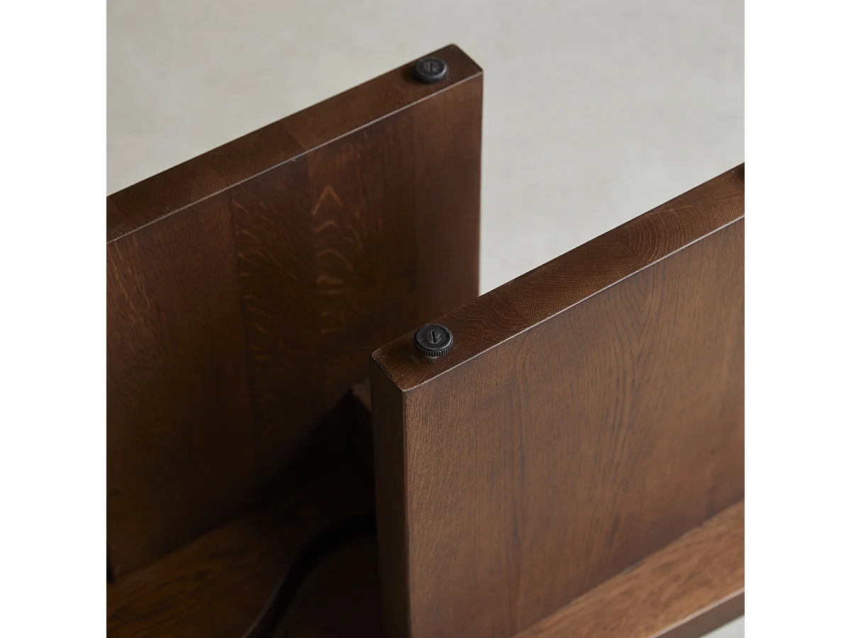 Sofaende aus Eichenholz