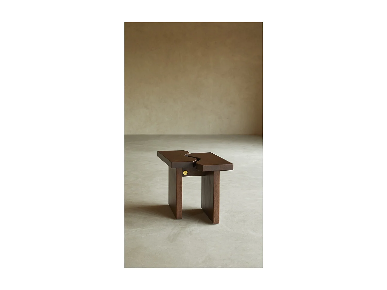 Sofaende aus Eichenholz