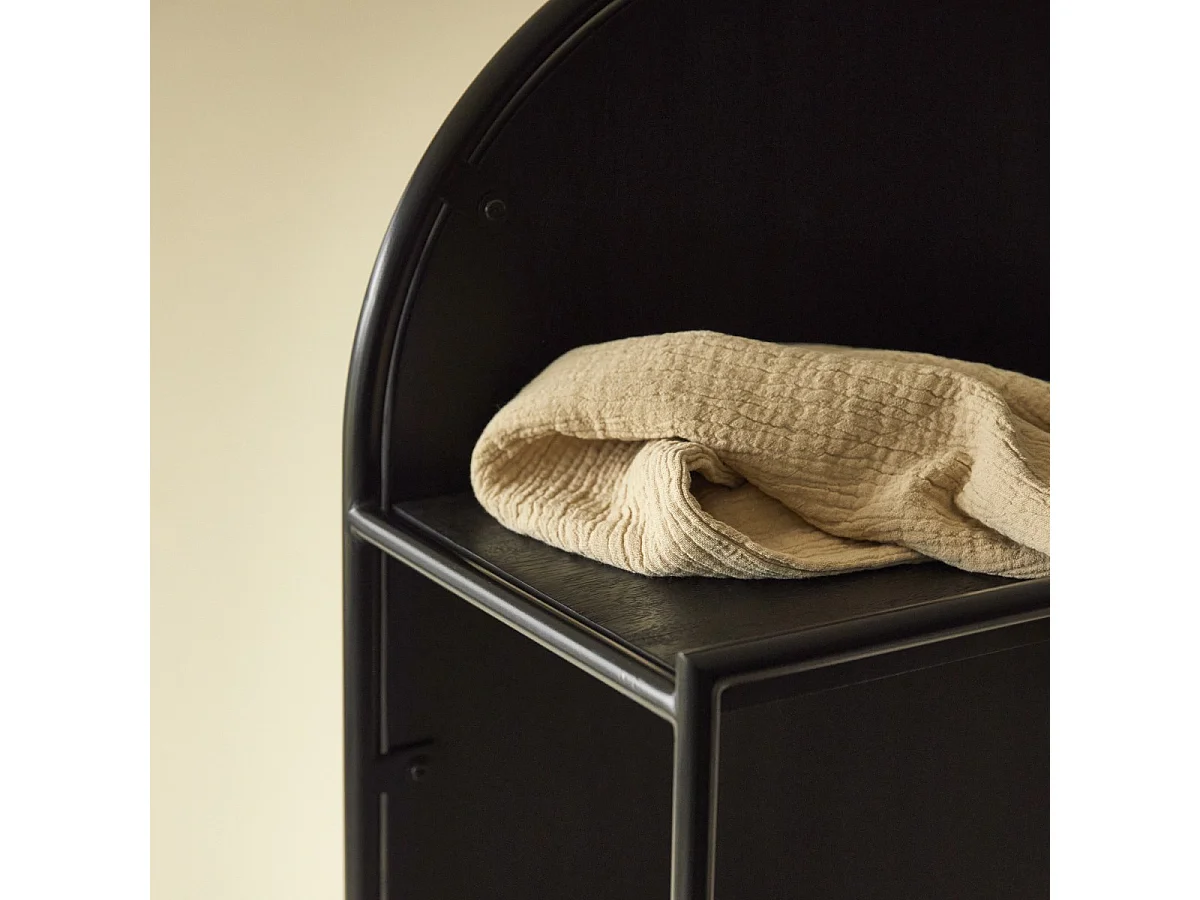 Ankleidespiegel Fidele aus Metall und massivem Mangoholz 165 x 62 cm