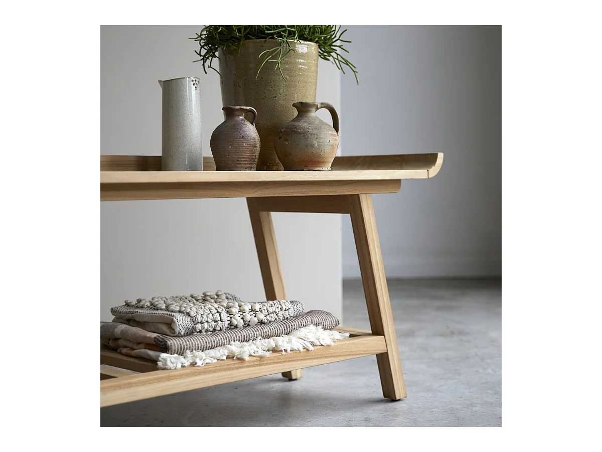 Console basse en bois de teck 110 Pampa