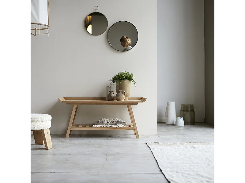 Consolle bassa in legno di teak 110 Pampa