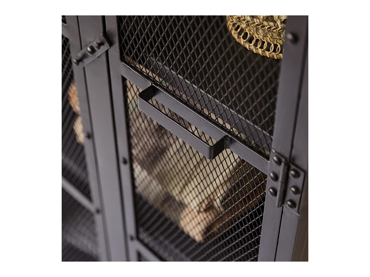 Schrank für Kinder aus schwarzem Metall 175 Cleo