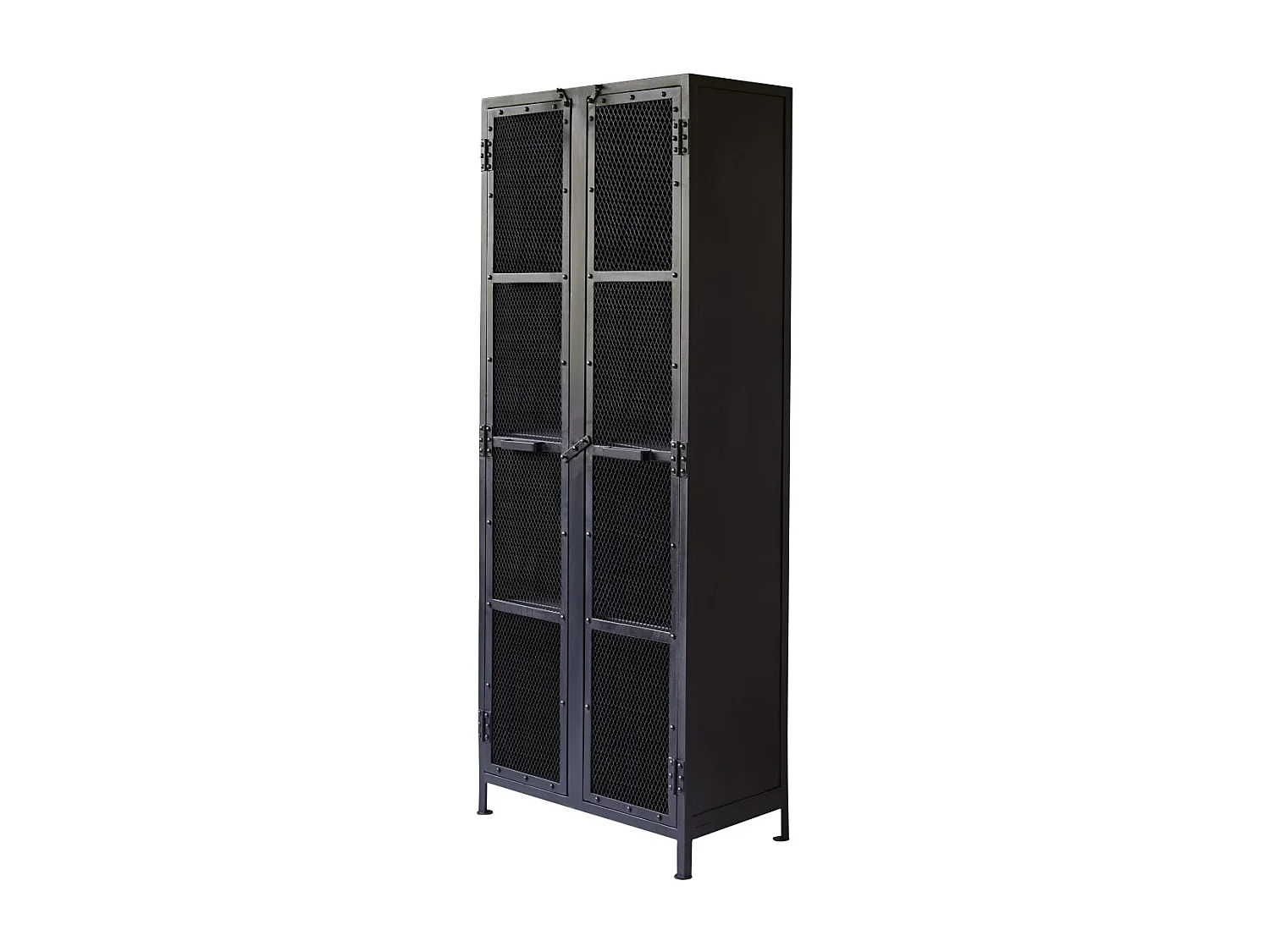Armoire enfant en métal noir 175 Cleo