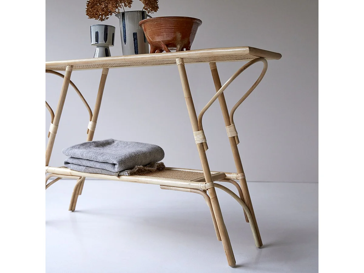 Console en tiges de rotin 125 Marius