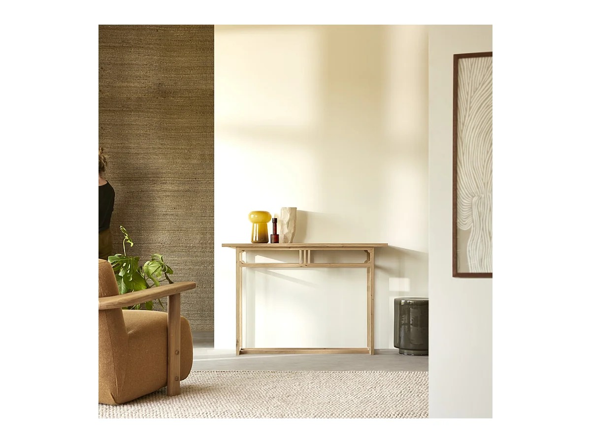 Console en bois de chêne Clovis