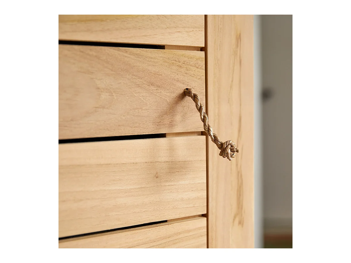 Colonne simple enfant en bois de teck 180 Minimalys