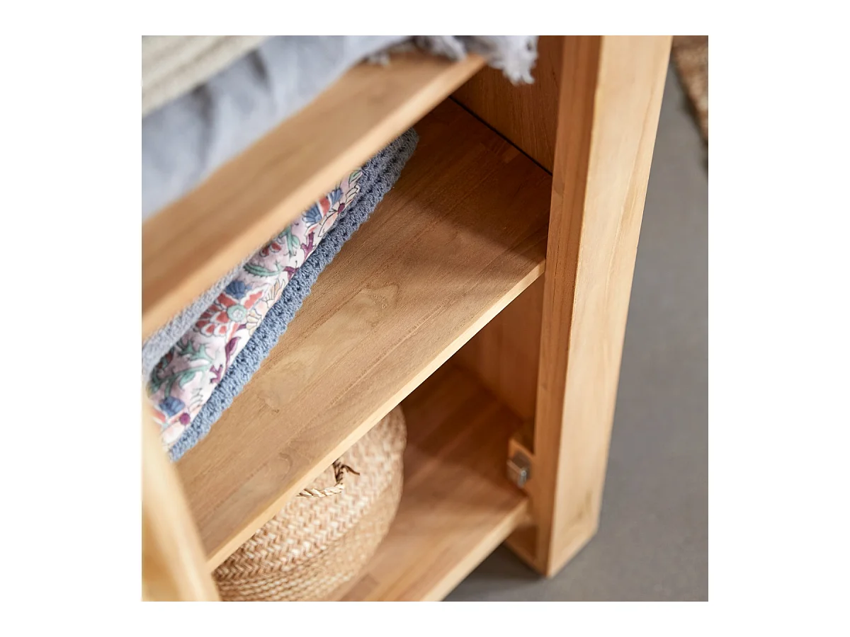 Colonne simple enfant en bois de teck 180 Minimalys