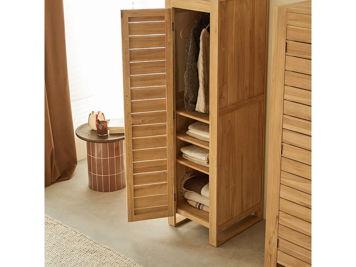 Colonna singola per bambini in legno di teak 180 Minimalys