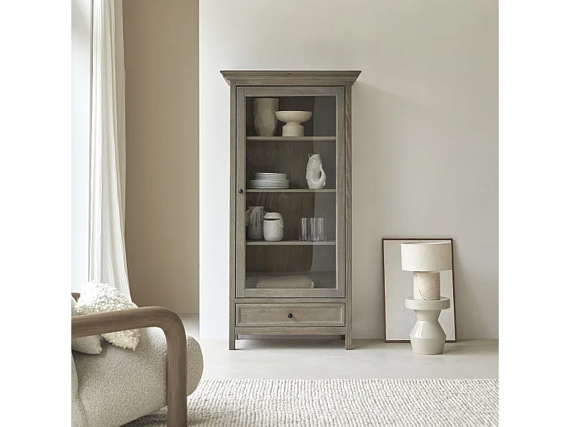 Geschirrschrank Masha aus massivem Kiefernholz, 180