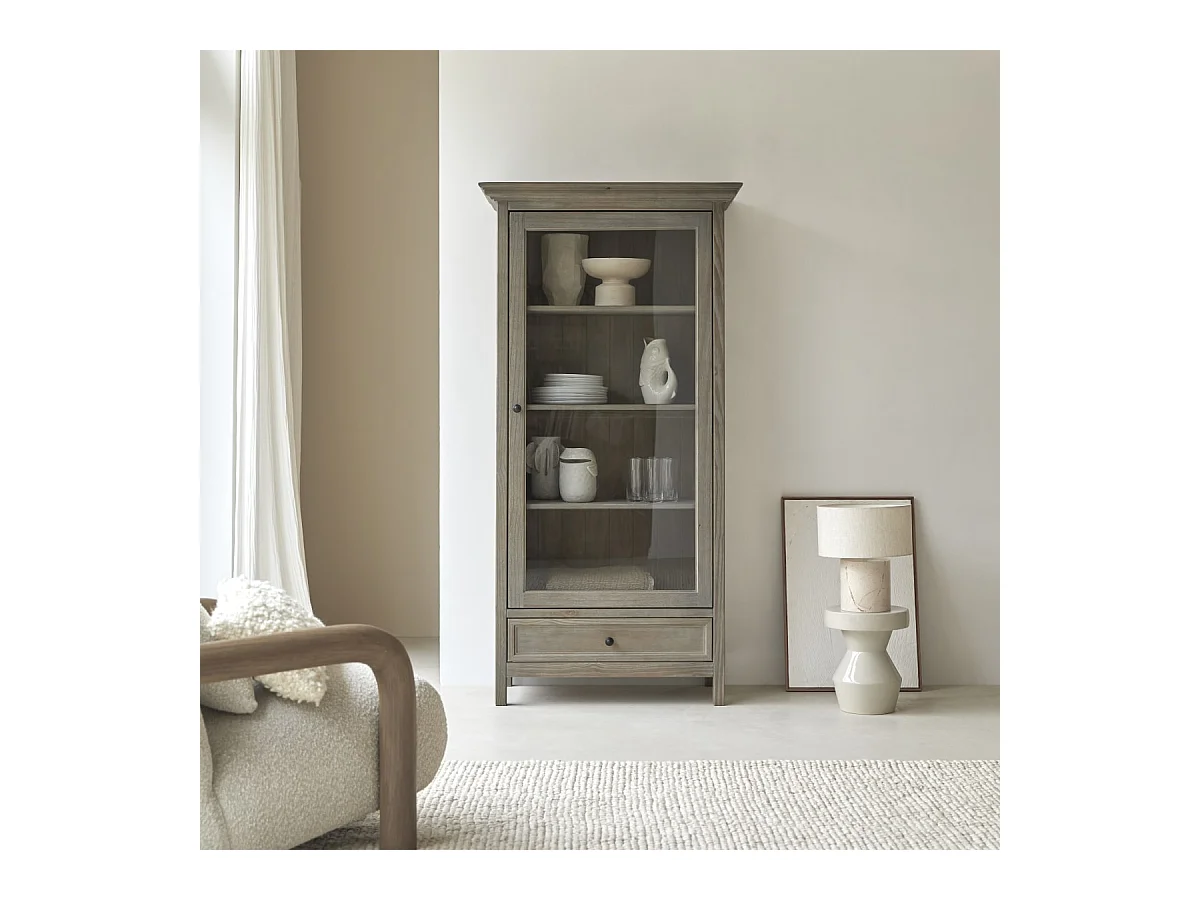 Geschirrschrank Masha aus massivem Kiefernholz, 180